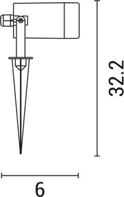 Lampada da esterno 1xGU10/5W/230V IP65 grigio