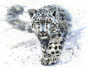 Carta da parati – Leopardo disegnato
