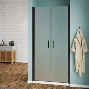 Porta saloon in vetro temperato opaco 6mm Linea Eny Black: 118-120x190 cm