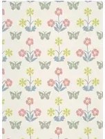 Little Greene Carta da parati Burges Butterfly - Slaked Lime