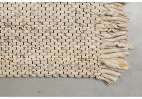 Tappeto in lana beige , 170 x 240 cm Frills - Zuiver
