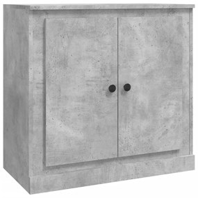 Credenza grigio cemento 70x35,5x67,5 cm in legno multistrato