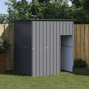 Casetta Cani Con Tetto Antracite 165x153x181 Cm Acciaio Zincato /