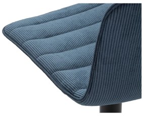 Sgabello da bar regolabile in altezza in nero petrolio (altezza seduta 61 cm) Malia - Mauro Ferretti