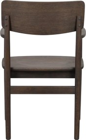 Set di sedie da pranzo marrone scuro in rovere 2 pz Maidstone - Rowico