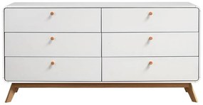 Cassettiera bassa bianca 150x74 cm Caitlin - Støraa