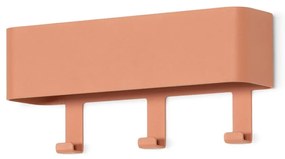 Attaccapanni da parete color salmone in metallo con scaffale 27 cm Dax Play – Spinder Design