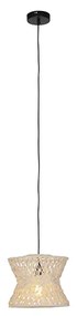 Lampada a sospensione orientale grigia 30 cm - Leonard