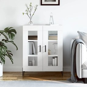 Credenza Bianca 69,5x34x90 Cm İn Legno Multistrato /