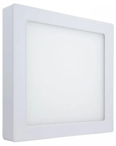 Plafoniera LED Slim Quadrata 20W, 2.000lm, no Flickering, 225x225mm - OSRAM LED Colore Bianco Caldo 3.000K