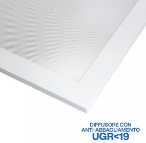 Plafoniera LED 60x60 42W CCT Bianco Variabile UGR19 con driver Philips Colore Bianco Variabile CCT