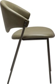 Sedia da pranzo color kaki in similpelle Zone – DAN-FORM Denmark