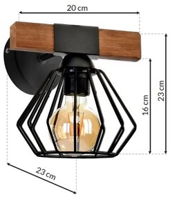 Applique ULF 1xE27/60W/230V