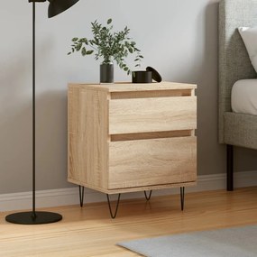 Comodino Rovere Sonoma 40x35x50 Cm İn Legno Multistrato /