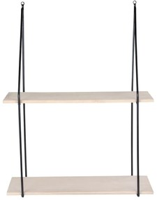 Scaffale in legno massiccio nero pavlovnia Haag - House Nordic