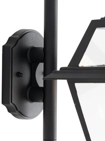 Lampa da parete classica per esterni nera IP44 - Berta