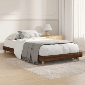 Giroletto Senza Materasso Rovere Marrone 100x200 Cm Truciolato /