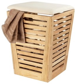 Cesto portabiancheria in legno colore naturale 55 l Norway - Wenko