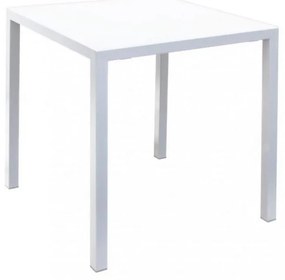 Tavolo MARSIGLIA in metallo bianco 70&#215;70 cm, impilabile