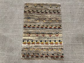 Gabbeh Tappeto persiano 60 x 90 Grigio (Iran) Annodato A Mano