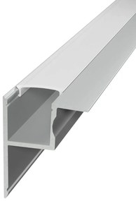 Profilo in Alluminio Angolare da Incasso per Cartongesso da 1m e 2m Variante Lunghezza 2 Metri