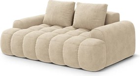 Divano beige con rivestimento in velluto 175 cm Linz – Cosmopolitan Design