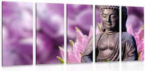 Quadri 5 pezzi – Buddha tranquillo