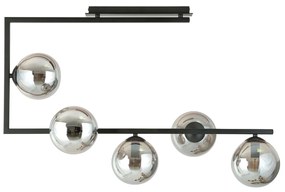 Lampadario da Soffitto SOMA 5 Black Grafite e Black White E14 Colore Grafite