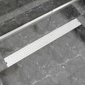 Canaletta Di Drenaggio Per Doccia A Bolle 1030x140mm İn Acciaio /