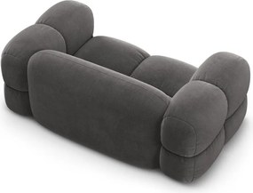 Divano grigio con rivestimento in velluto 180 cm Loretto – Cosmopolitan Design