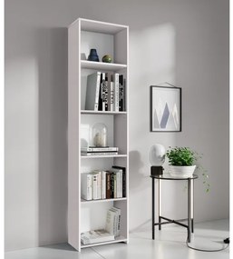 Libreria 4 Ripiani In Kit 45x25x183 Bianco