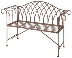 Esschert design panca da giardino in metallo stile old english mf009