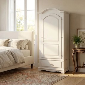 CHRISTIAN - armadio 1 anta in legno massellox196