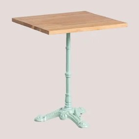 Tavolo da bar quadrato in legno di acacia Vienna ↔︎ 60 - Sklum
