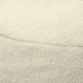 Pouf a sacco per bambini color crema con rivestimento in bouclé Om 85 – SLOWDOWN