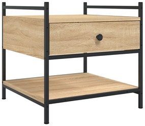 Tavolino da salotto rovere sonoma 50x50x50 cm legno multistrato