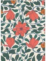 Tenue de Ville Carta da parati Magnolia - Tangerine