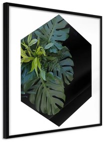 Poster  Cell of Jungle  Cornice Quadri Cornice nera, Larghezza x Altezza Home decor 20x20