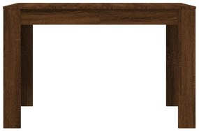 Tavolo da pranzo rovere marrone 120x60x76 cm legno multistrato