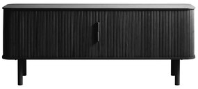 Tavolo TV nero in rovere 56x160 cm Cavo - Unique Furniture