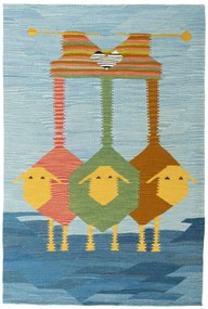 Kilim Tappeto 100 x 150 (Tacchino) Tessuto A Mano
