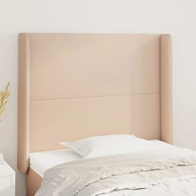 Testiera Ad Orecchio Cappuccino 103x23x118/128 Cm İn Similpelle /