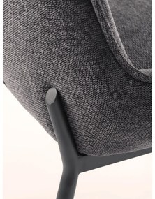 Sedia da pranzo grigio scuro Calgary - Unique Furniture