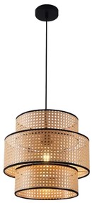 Lampadario a sospensione con filo TAKARA 1xE27/20W/230V diametro 40 cm beige