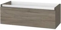 Base portalavabo 1 cassetto L.100 P.45 H.35 cm AURORA colore rovere cenere