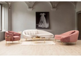 Divano rosa chiaro 255 cm Eses - Artie