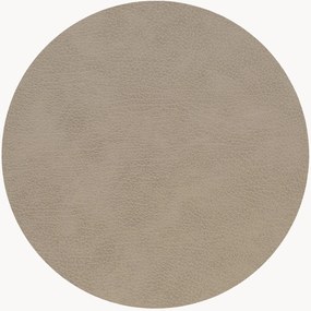 Tovaglietta rotonda in pelle fatta a mano Bull