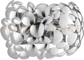 Applique a parete dioniso cromo 2 luci attacco e14 30x15x19cm in me...