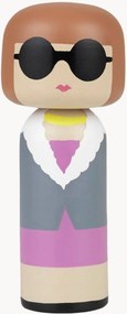 Bambola Kokeshi decorativa in legno fatta a mano Anna