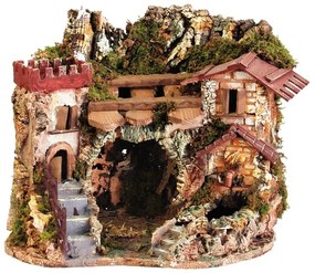 Casa assortita Grotta in sughero L 38 H 28 cm